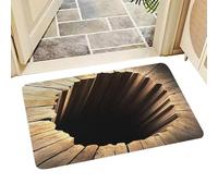 Tappeto con illusione ottica, antiscivolo, motivo abisso infinito, 50 x 81 cm, con foro per illusione visiva, per interni, bagno, ingresso, porta d'ingresso, camera da, balcone, soggiorno