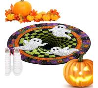 Tappeto con illusione ottica di Halloween, tappeto illusione di Halloween | Tappetini divertenti di Halloween per casa soggiorno camera da letto bagno cucina ingresso hotel vakan B