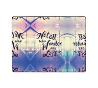 Tappeto con scritta in inglese "Not All Those Who Wander are Lost Area", per soggiorno, morbido, lavabile, per camera da letto, 150 x 122 cm, per interni, camera da letto e soggiorno