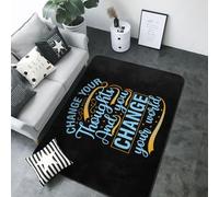Tappeto con scritta in inglese "Not All Those Who Wander are Lost", decorazione per soggiorno, antiscivolo, lavabile, per interni, per camera da letto e soggiorno, 203 x 147 cm