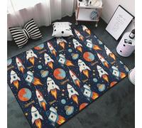 Tappeto con stampa Cartoon Space 1, per soggiorno, antiscivolo, lavabile, 72 x 13 cm, morbido tappeto per interni, per camera da letto, sala da pranzo, soggiorno, camera da letto, 152 x 99 cm