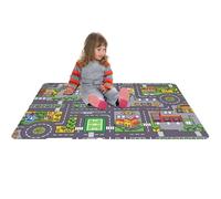 Tappeto Con Strade Per Bambini, 80x120cm Tappeto Gioco Per Bambini Con Mappa Strade E Città, Tappeto Macchinine Bambini, Gioco Di Interazione Genitore-figlio, Ragazze, Ragazzi, Antiscivolo E Lavabile