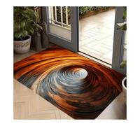 Tappeto Con Trucchi Visivi 3D Con Effetto Buco - Divertente Decorazione Antiscivolo For Il Pavimento For L'ingresso Della Camera Da Letto Del Soggiorno(Orange,40x60cm/16x24in)