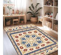 Tappeto con tulipani, tradizionale ed elegante stella floreale nessuno rosso antiscivolo per pavimento della casa rettangolare tappeto stampa tappeto per soggiorno camera da letto sotto il letto