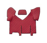 TAPPETO COPRICOFANO ECOPELLE ROSSO PER IVECO STRALIS HI-WAY AUTOMATICO CON FRIGO