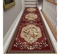 Tappeto Corridoio Antiscivolo Tappeto rosso tradizionale per corridoio, 1 m 1,5 m 2 m 2,5 m 3 m 3,5 m 4 m 4,5 m 5 m 6 m Tappetini antiscivolo vintage per interni, esterni, morbidi e durevoli, lunghi e