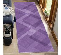 Tappeto Corridoio Lungo 4 metri Tappeto Passatoia Cucina Antiscivolo Lavabile Moderno Viola Chiaro Tappeti Runner Ingresso Interno per Lavanderia Camera da Letto Casa Corridoio Soggiorno 40x400cm
