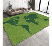 Tappeto Corridoio Tappeto Antiscivolo Lavabile Lungo Tappeto 3D Mappa Del Mondo Retrò, Tappetino Per Il Pavimento Per Soggiorno/Cucina/Camera Da Letto/Corridoio - 60 X 120 Cm -199599388078