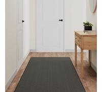 Tappeto Corsia Aspetto Sisal Antracite 80x250 cm