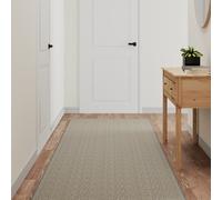 Tappeto Corsia Aspetto Sisal Argento 80x300 cm