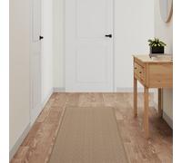 Tappeto Corsia Aspetto Sisal Sabbia 50x250 cm