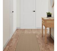 Tappeto Corsia Aspetto Sisal Sabbia 50x300 cm