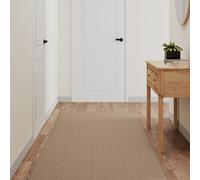 Tappeto Corsia Aspetto Sisal Sabbia 80x250 cm