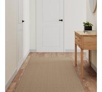 Tappeto Corsia Aspetto Sisal Sabbia 80x300 cm