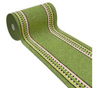 emmevi Tappeto Cucina Antiscivolo Passatoia Bordata Ingresso Scala Lavabile Mod.ALEXA Dis.A 57X400 VERDE