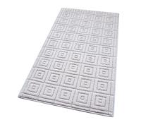 emmevi Tappeto Cucina 3D Antiscivolo Tinta Unita Lavabile Morbido Assorbente Mod.EVITA 57X190 GRIGIO