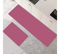 Tappeto Cucina Antiscivolo Lavabile, Tappeti Cucina 2 Pezzi, Super Assorbente Passatoia Corridoio Tappetino Decor per Zerbino Ingresso, Lavanderia, Corridoio, Ufficio Purple 80x120cm+80x240cm 1-642