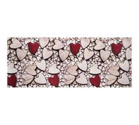 Tappeto Cucina Antiscivolo Stampa Digitale Emozioni Fantasie Shabby Cuori Fiori