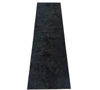Tappeto Cucina Bagno in Ciniglia A metraggio H 67 cm Passatoia Corridoio Nero