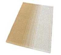 emmevi Tappeto Bagno Cucina Puro Cotone Scendiletto Morbido Assorbente Lavabile Mod.CURCUMA 55X180 BEIGE