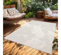 Paco Home – Tappeto Cucina da Esterno Moderno Scandinavo Boho Monocolore 200x290 cm Crema 3