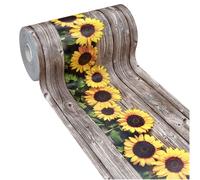 Tappeto cucina gomma pvc parquet legno girasoli antimacchia antiscivolo lavabile