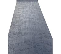 Tappeto Cucina Living Design Scritte Nero Grigio Lavabile In laLvatrice Antiscivolo (100_x_500_cm)