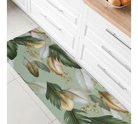 Tappeto cucina passatoia antiscivolo a metro stampa digitale Piume gommato 7122