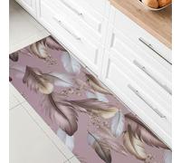 Tappeto cucina passatoia antiscivolo a metro stampa digitale Piume gommato 7122