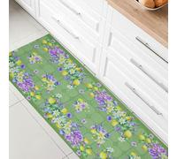 Tappeto cucina passatoia antiscivolo Limoni con maioliche Vietrese gommato 7123