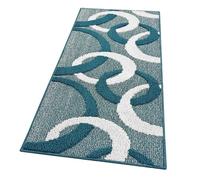 Tappeto Cucina Tridimensionale Cerchi 3D Morbido Assorbente Moderno Antiscivolo