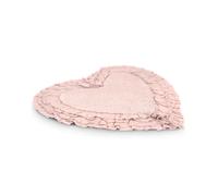 Tappeto Cuore Shabby Chic in Cotone - Bagno o Cameretta - 65x70 cm - Vari Colori