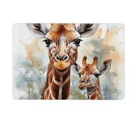 Tappeto da 152 x 101,6 cm con cervi ad acquerello, giraffa, tappeto per soggiorno, casa colonica, tappeto moderno, per camera da letto, sala da pranzo, ufficio, cucina, lavabile