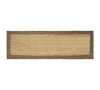 vidaXL Tappeti per area Grigio 80 x 300 cm Juta, Tappeto per Soggiorno, Decorazione in Juta Beige fatta a mano, Stile e Comfort per la tua Casa