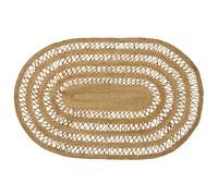 vidaXL Tappeto iuta bohemien intrecciato 122 x 183 cm Marrone – Eco-responsabile