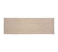Tappeto da Area Naturale e Bianco 80 x 250 cm Juta