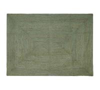 vidaXL Tappeto rettangolare verde oliva 160 x 230 cm, in iuta, fatto a mano, moderno, morbido, per soggiorno, decorazione durevole per la casa