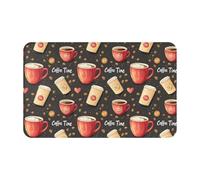 Tappeto da bagno - 50,8 x 80 cm tappetini da cucina per pavimento, tappeti per ingresso interni, gotico divertente serpente dorato luna antiscivolo lavabile bagno lavanderia porta tappeto