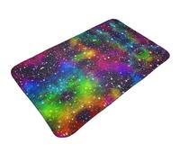 Tappeto da bagno antiscivolo, lavabile, tappetini da cucina per pavimenti, tappeti per ingresso interni, universo, lavanderia, bagno, porta con retro in gomma, 50,8 x 80 cm