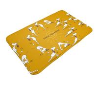 Tappeto da bagno antiscivolo lavabile - Tappetini da cucina per pavimento, tappeti per ingresso interni, Cocker Spaniel inglese che fa yoga, lavanderia, bagno, porta con retro in gomma, 50,8 x 80 cm