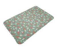 Tappeto da bagno antiscivolo, lavabile, tappetino da cucina per pavimento, tappeti per ingresso interni, retrò hippie Groovy funghi lavanderia bagno porta tappeto con retro in gomma 50,8 x 80 cm