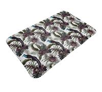 Tappeto da bagno antiscivolo, lavabile, tappetino da cucina per pavimento, tappeti per ingresso interni, marrone, grazioso uccello del paradiso, lavanderia, bagno, porta con retro in gomma, 50,8 x 80