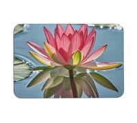 Tappeto da bagno antiscivolo Tappetino da bagno con fiori di loto Bloom in the Water Bath Rugs Tappetino da bagno assorbente tappetino da bagno ad asciugatura rapida Tappetino da doccia Tappeto