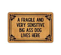 Tappeto Da Bagno Antiscivolo Zerbino Entrata A Fragile And Very Sensitive Big Ass Dog Lives Here Moderno Tappetini Da Bagno Per Cortile Ingresso Bagno 40X60Cm