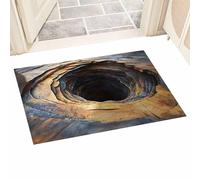 Tappeto da bagno - Assorbente realistico, tappeto di ingresso con illusione di foro 3D | per camera da Studio Guest House Divano Lato Residenza Appartamento Riunione Famiglia Regalo di Casa