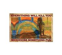 Tappeto Da Bagno Classico Zerbino Da Esterno Yoga Woman Everything Will Kill You So Choose Something Fun Indistruttibile Tappetini Da Bagno Per Ingresso Interno Casa 40X60Cm