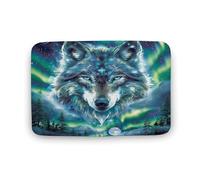 Tappeto da bagno con motivo a albero e animali divertenti, tappeto da bagno con e aurora boreale, con retro antiscivolo, morbido tappetino in microfibra per a, 50,8 x 81,3 cm