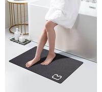 Tappeto da bagno con terra di diatomee, ad asciugatura rapida, super assorbente, con fondo in gomma antiscivolo, adatto sotto la porta, tappeti da pavimento davanti alla vasca da bagno, doccia,