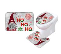 Tappeto da bagno di Natale, tappeto natalizio per sedile del WC, per palcoscenico per il pavimento festivo, tappetino antiscivolo con design cartone animato per casa, dormitorio, campeggio