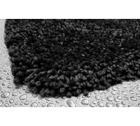 Tappeto Da Bagno Highland Nero 55x65cm. Super Morbido - Morbido